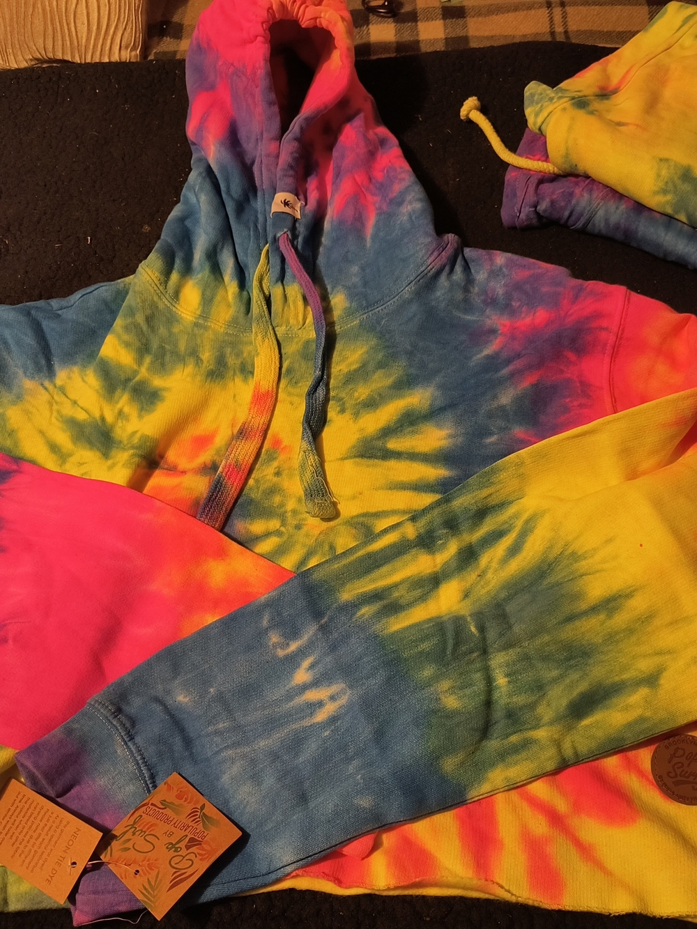 Kids Tie-Dye Hoodie Jacket - Multicolor